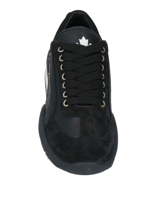 DSquared² Black Sneakers Leather