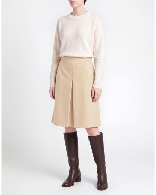 Circolo 1901 Natural Mini Skirt Virgin Wool