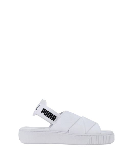 PUMA Sandals in White - Lyst