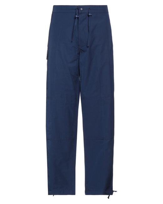 Roberto Collina Blue Pants Polyester, Cotton for men