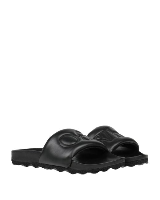 Off-White c/o Virgil Abloh Black Bookish Sponge Logo-embroidered Slides for men