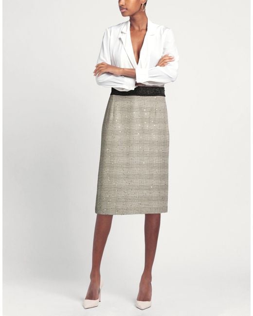 Purotatto Gray Midi Skirt