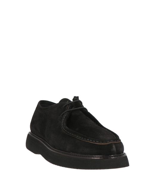 Cerruti 1881 Black Lace-Up Shoes Calfskin for men