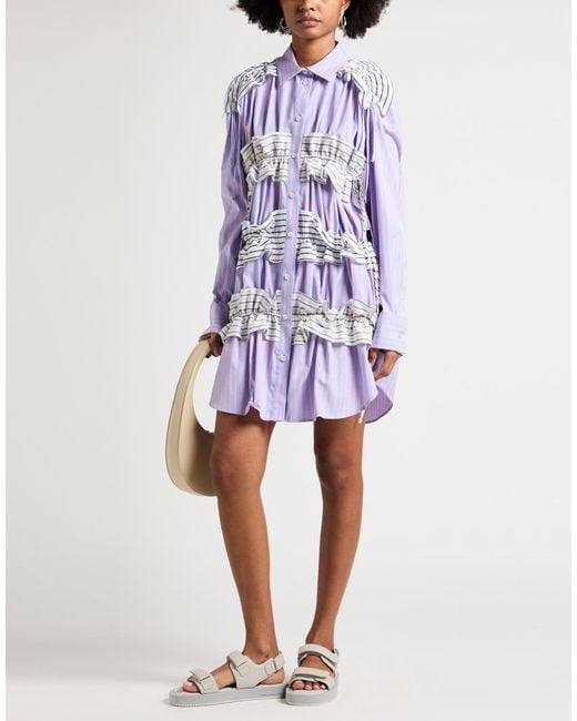 MSGM Purple Mini-Kleid