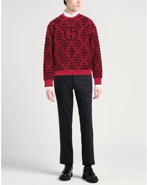 Pullover Giorgio Armani de hombre de color Red