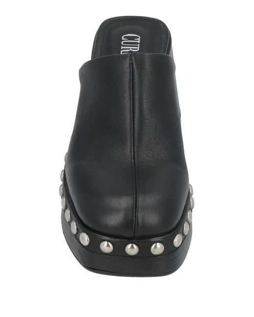 CURIOSITÉ Black Mules & Clogs
