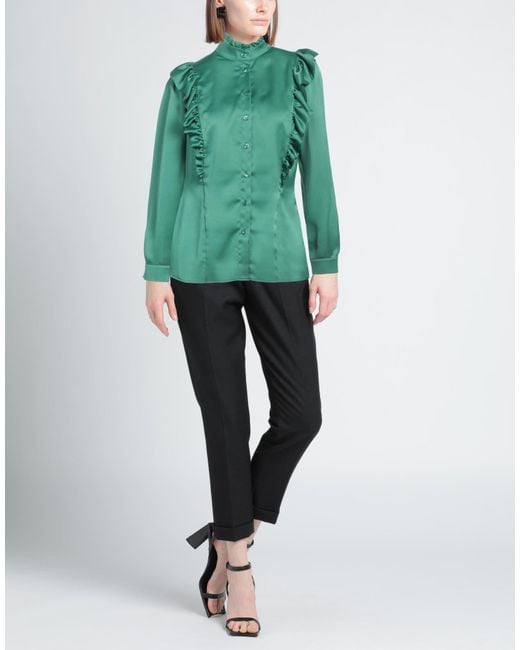 Olla Parèg Green Shirt Polyester, Elastane