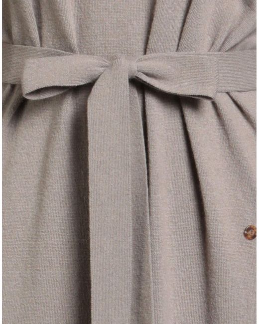 Ottod'Ame Gray Midi Dress Merino Wool, Viscose, Polyamide, Cashmere