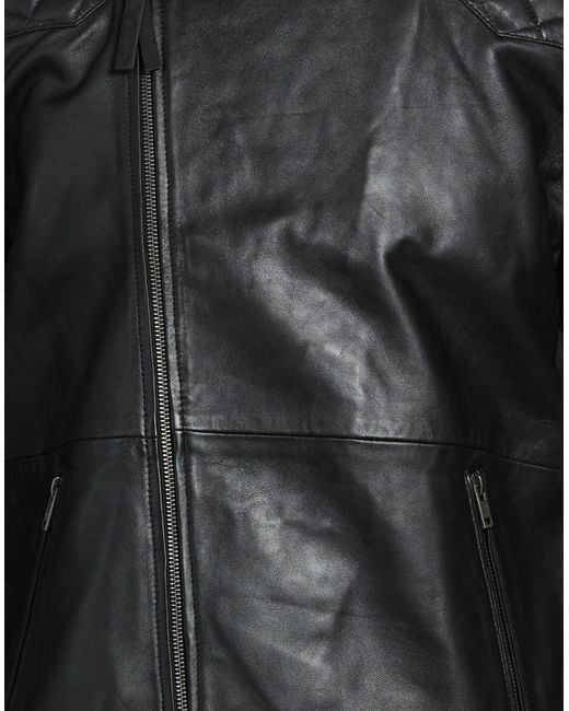 Bolongaro Trevor Black Jacket Sheepskin for men
