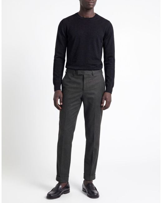 PT Torino Black Dark Pants Virgin Wool, Cashmere, Elastane for men