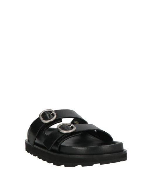 Jil Sander Black Sandals Leather