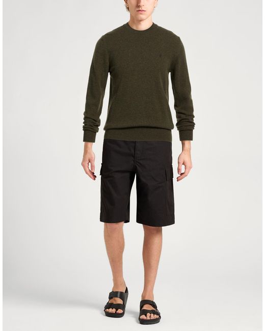 Brooksfield Green Military Sweater Virgin Wool for men