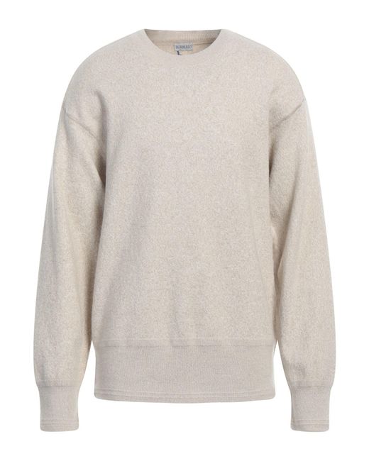 Burberry White Sweater Wool, Polyamide, Elastane for men
