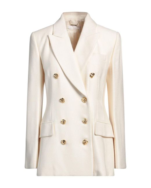 Chloé Natural Silk-Wool Tweed Blazer