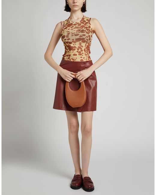 Nanushka Brown Marigold Tank Top Recycled Polyester