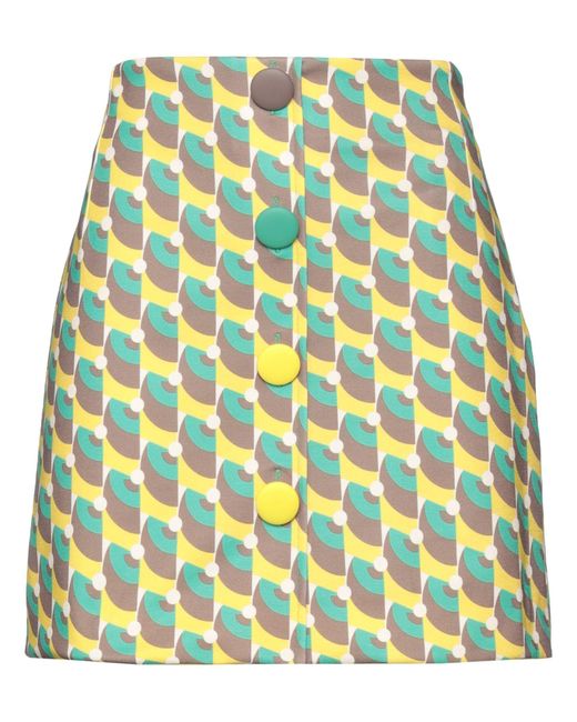 Maliparmi Yellow Mini Skirt