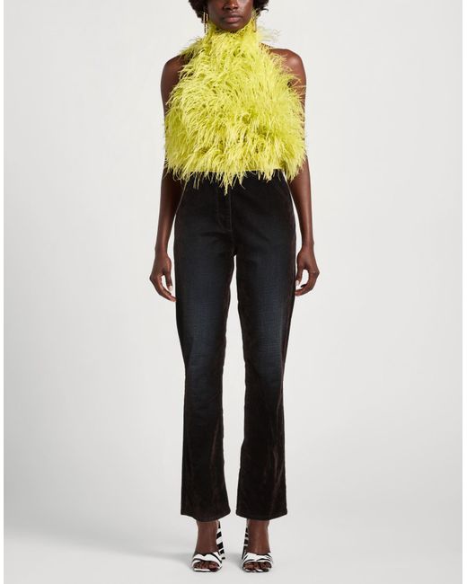 Pinko Black Jeans Cotton, Viscose, Elastane