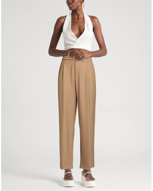 Berwich Natural Sand Pants Polyester, Virgin Wool, Elastane