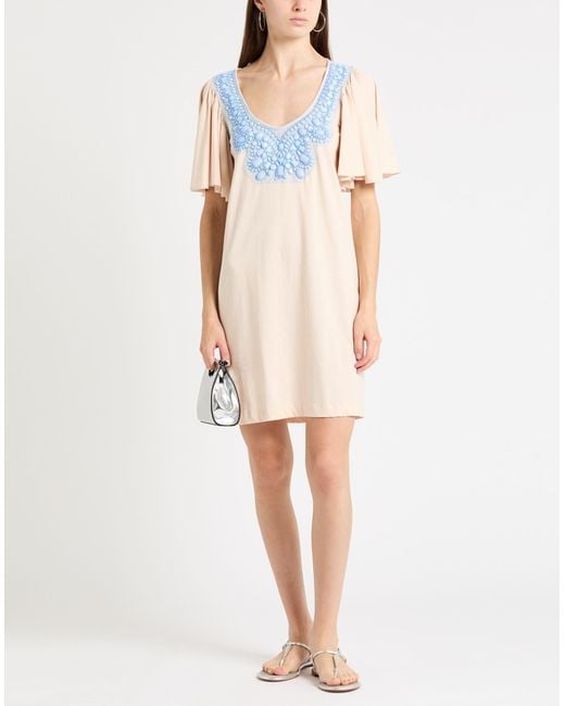 Jijil Natural Mini Dresses