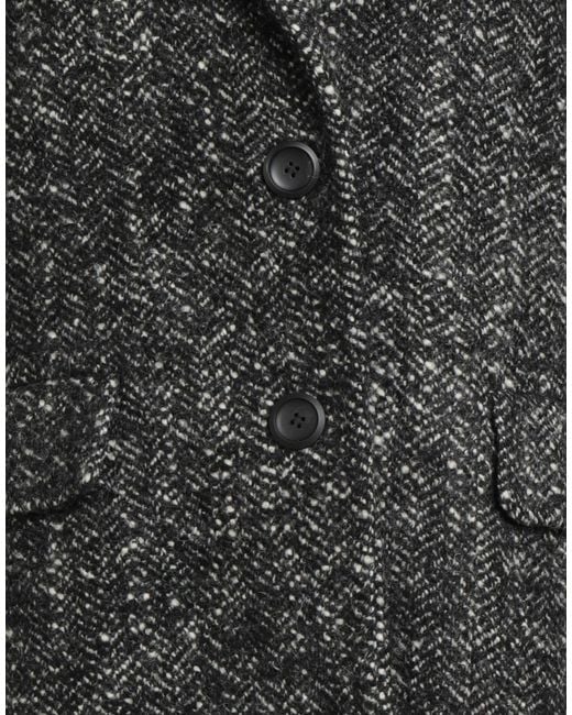 Caractere Black Coat Virgin Wool, Polyester, Polyacrylic, Wool