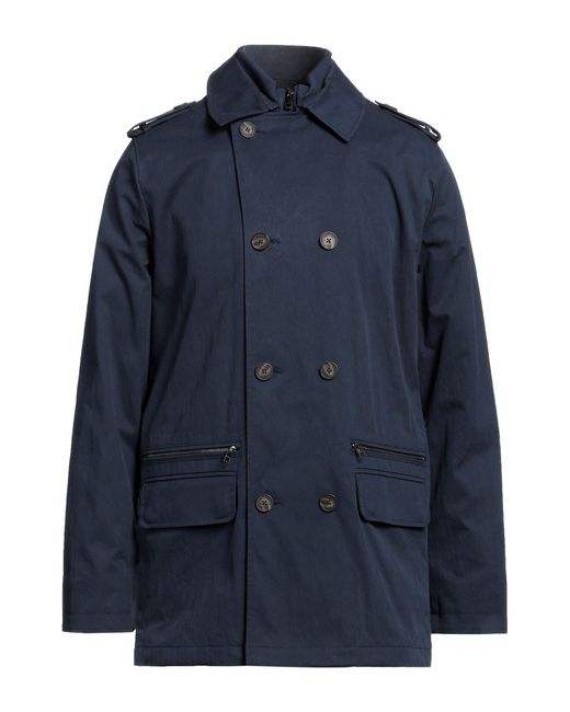 Michael Kors Blue Overcoat & Trench Coat for men