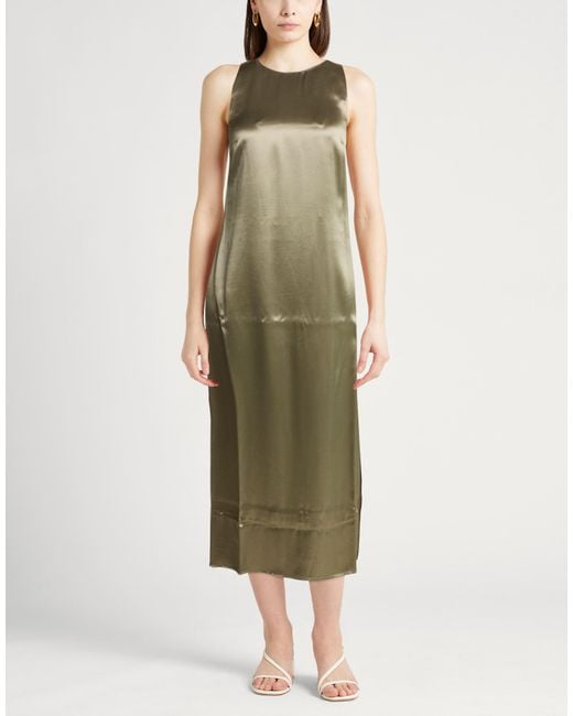 Peserico Green Maxi Dress Viscose
