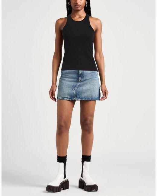MSGM Black Tank Top Cotton, Elastane