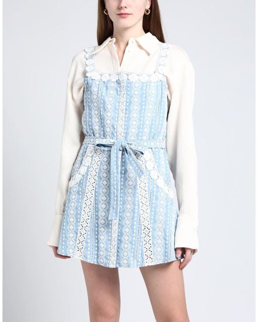 Maje Blue Playsuits