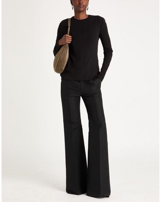 Alberta Ferretti Black Top Silk, Elastane
