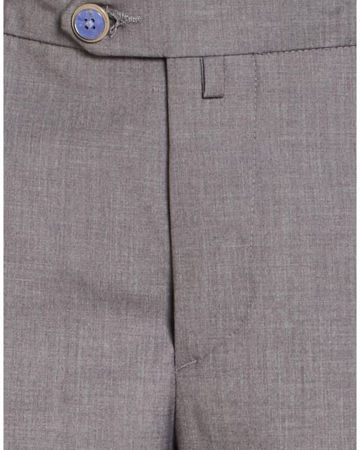 Barbati Gray Pants Polyester, Viscose, Wool, Elastane for men