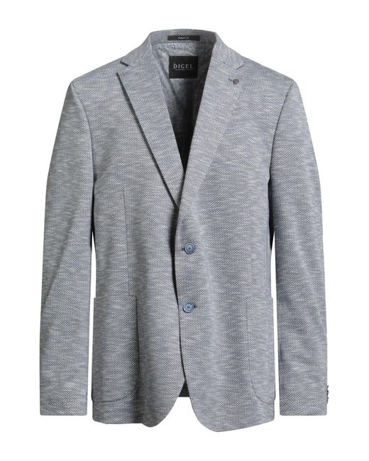 DIGEL Gray Blazer Polyester, Cotton for men