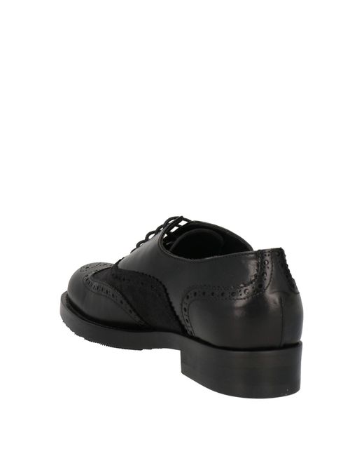 Anna F. Black Lace-up Shoes