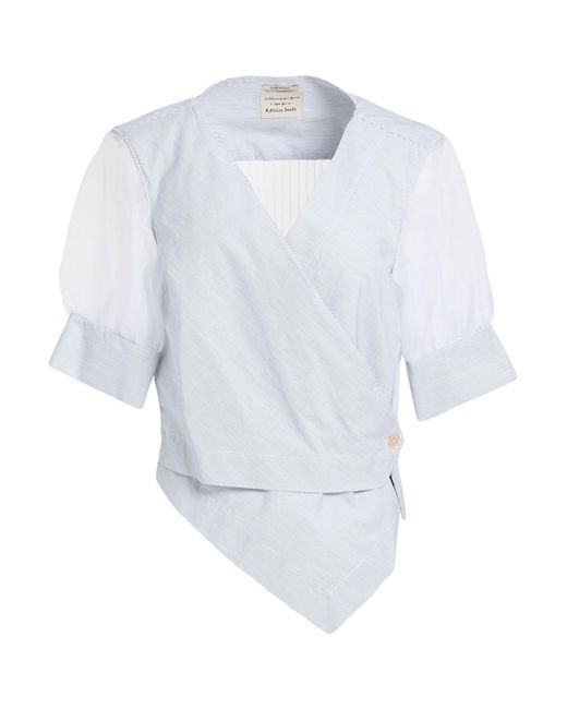 ALESSIA SANTI White Shirt Cotton, Polyester