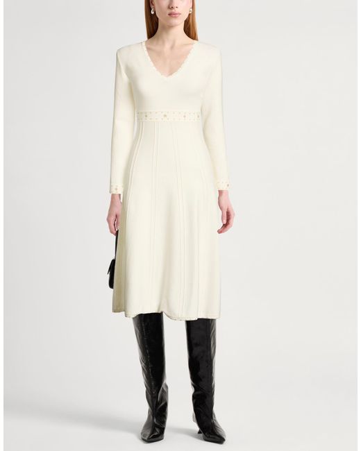 Twinset Natural Midi Dress