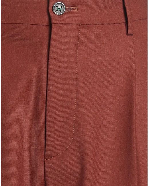 Berwich Red Pants Polyester, Virgin Wool, Elastane