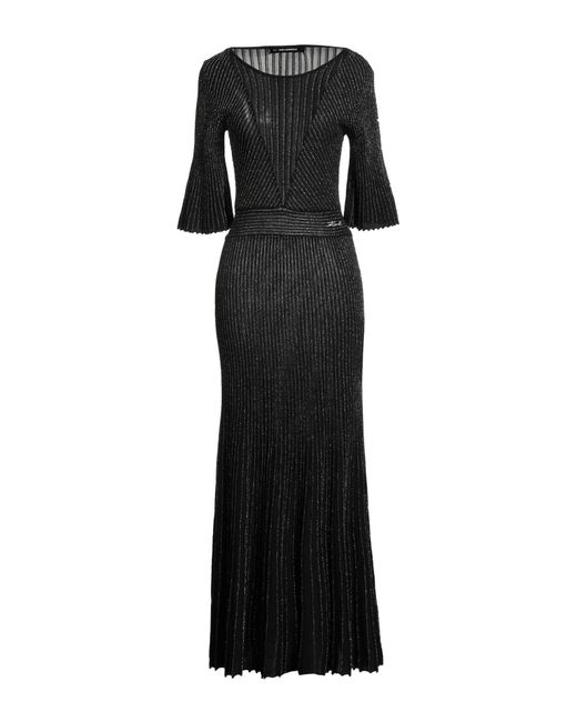 Karl Lagerfeld Black Midi-Kleid