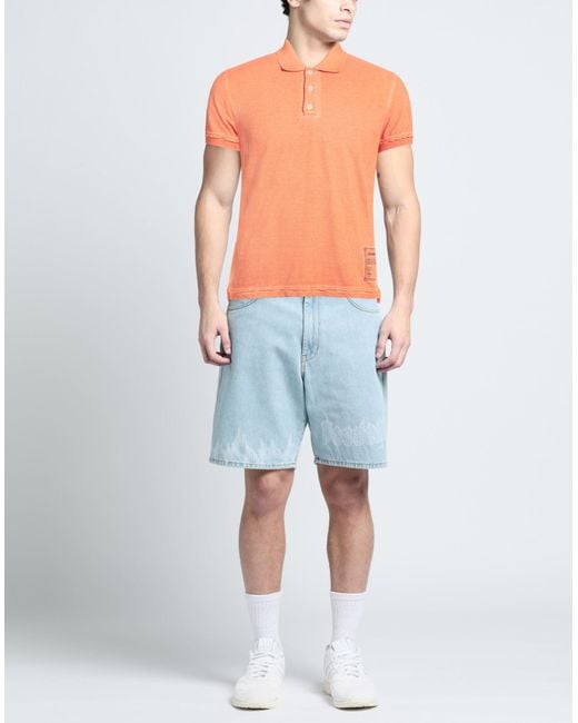 Zadig & Voltaire Orange Polo Shirt for men
