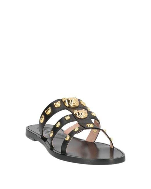Moschino White Sandals Calfskin