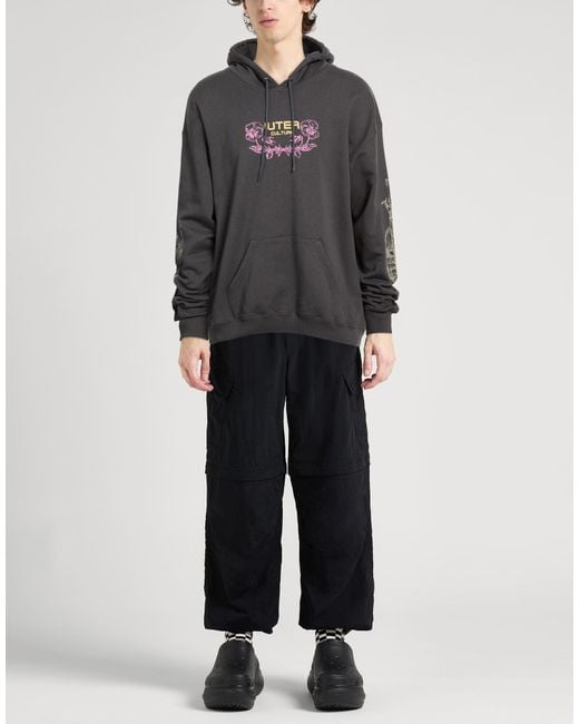 Iuter Black Charcoal Sweatshirt Cotton for men