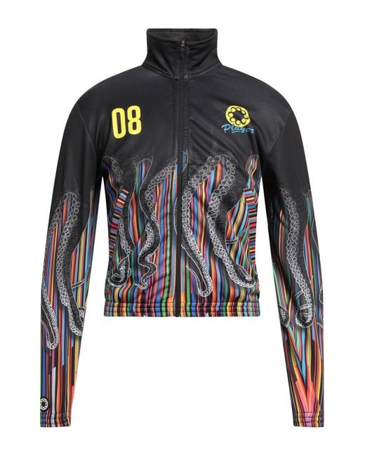 Felpa di Octopus in Black da Uomo