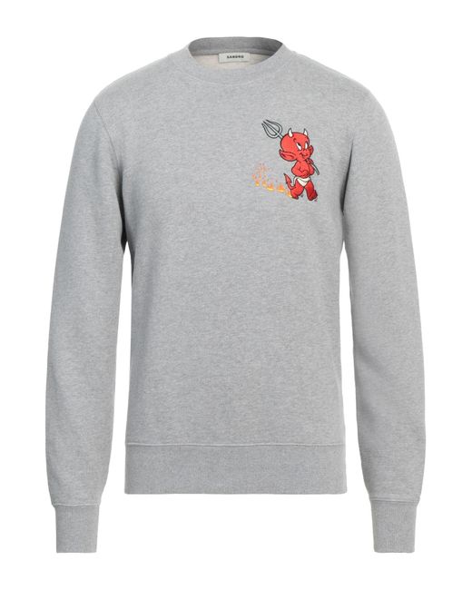 Sandro Gray Sweatshirt for men
