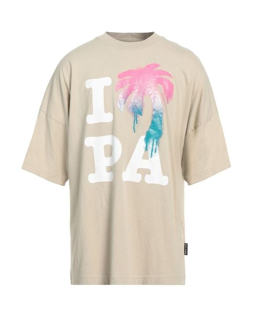 Palm Angels Natural I Love Pa T-shirt for men