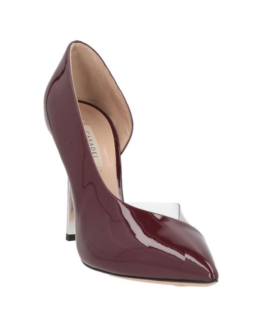 Casadei Purple Pumps Soft Leather