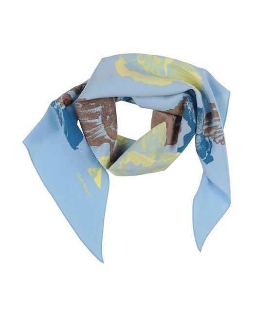 Ferragamo Blue Scarf