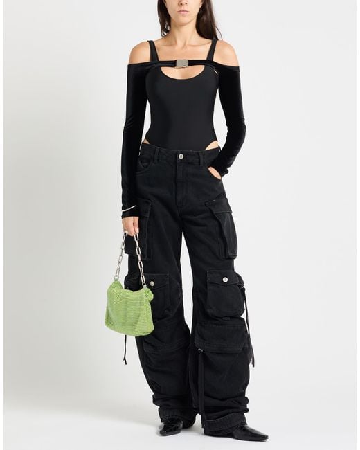 David Koma Black Bodysuit Polyester, Elastane