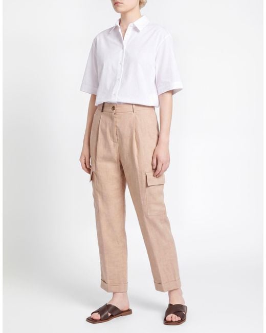 Peserico Natural Pants Linen