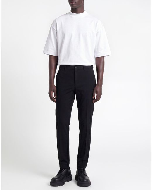 Department 5 Black Pants Virgin Wool, Polyester, Elastane for men