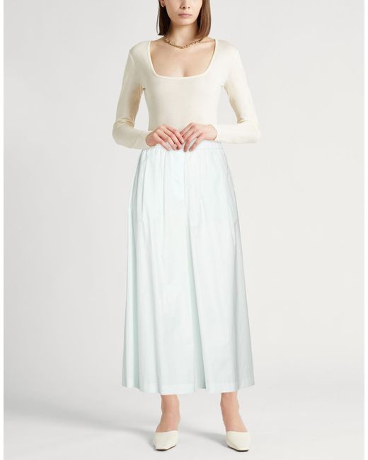 Peserico White Pants Cotton, Polyester