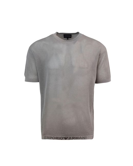 Emporio Armani T-shirts in Gray für Herren