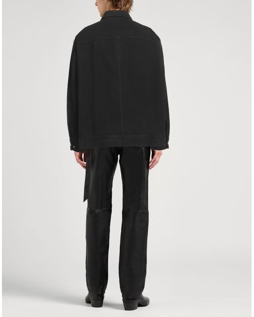 Camisa vaquera Rick Owens de hombre de color Black